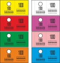1000 Garderobenmarken "neutral", 14 mm Bügelloch